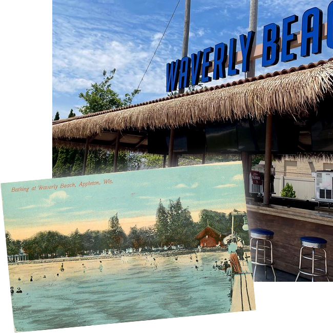 Waverly Beach fox valley Menasha, WI outdoor tiki bar