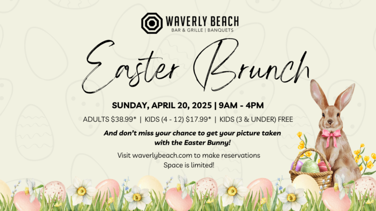 Easter Brunch at Waverly Beach Bar and Grill 2025