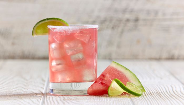 Waverly Beach watermelon margarita on the rocks